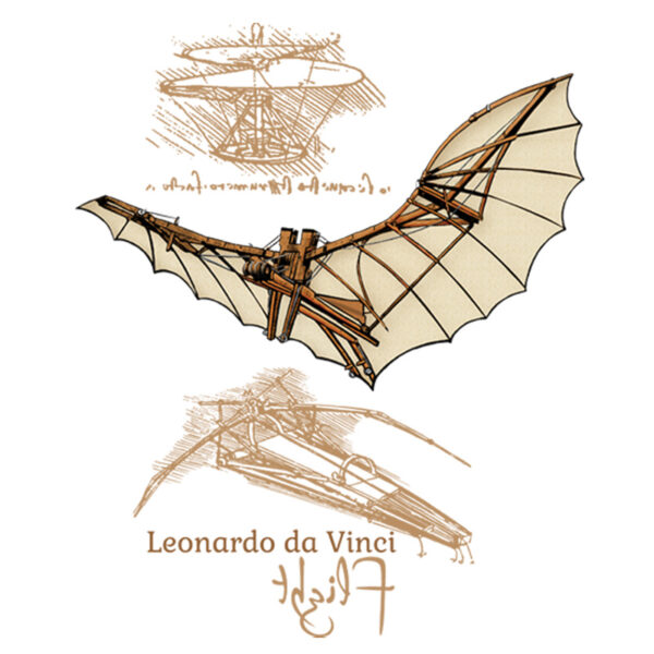 da Vinci Flight Tote Bag Design