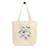 Fly Fishing Flies MS-Lineart Tote Bag FRONT