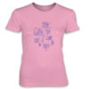 Reels MS-Lineart Women’s T-Shirt CHARITY PINK
