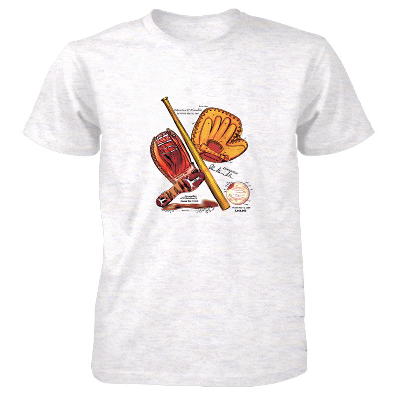 Baseball MS-Color T-Shirt ASH