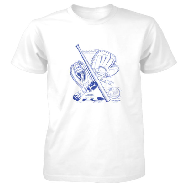 Baseball MS-Lineart T-Shirt WHITE