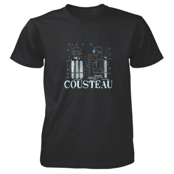 Cousteau Aqualung T-Shirt BLACK