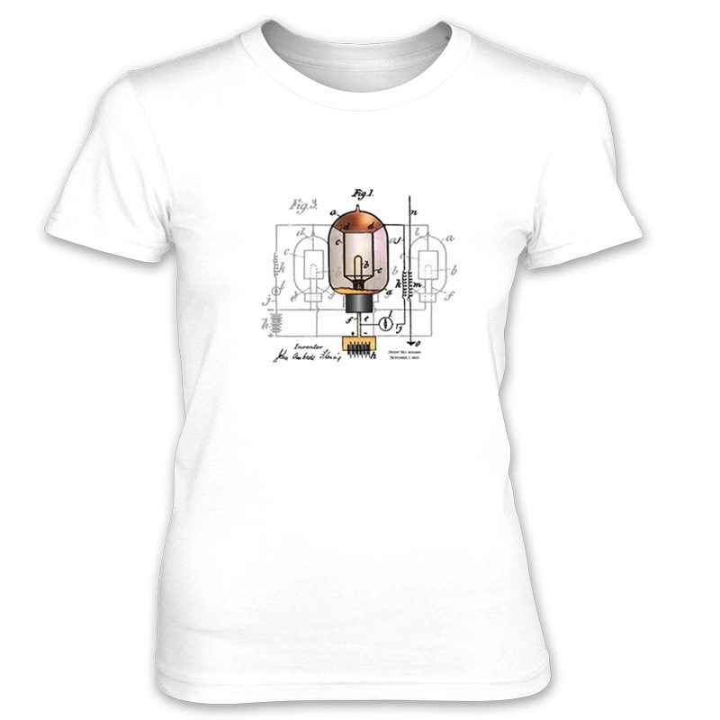 Fleming Vacuum Tube Women’s T-Shirt WHITE