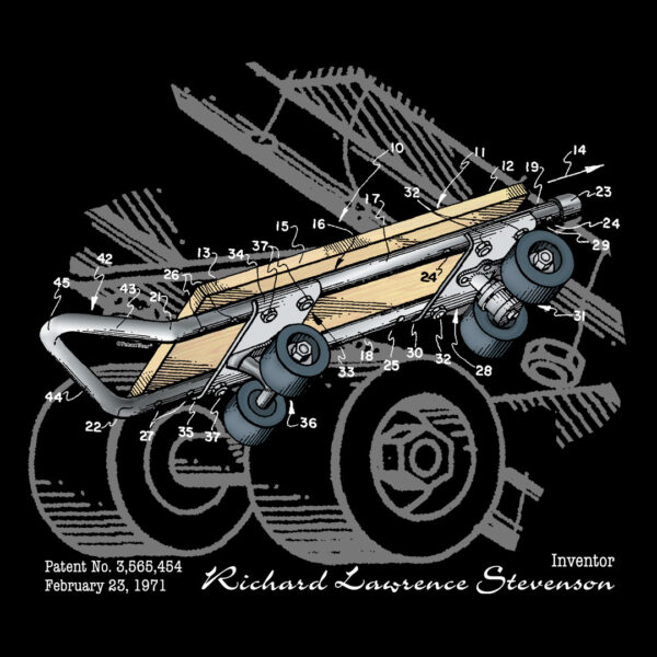 Skateboard Kicktail Design on Darks Skateboard Kicktail Design on Darks