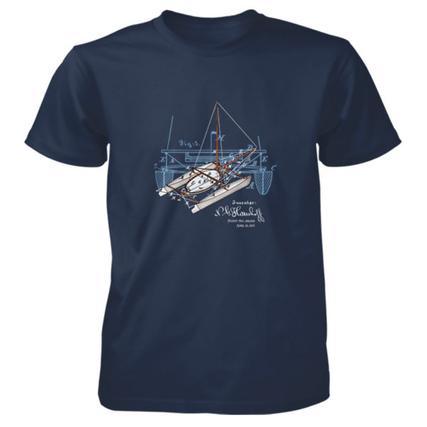 Herreshoff Catamaran T-Shirt NAVY
