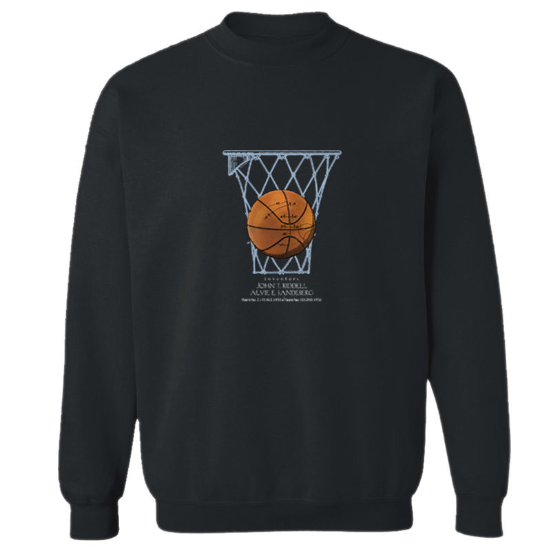 Basketball Crewneck Sweatshirt BLACK