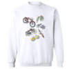Bicycles MS-Color Crewneck Sweatshirt WHITE