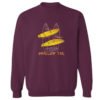 Surfboard-Swallow Tail Crewneck Sweatshirt MAROON
