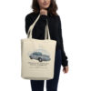 Porsche 356 Patent Tote Bag in action