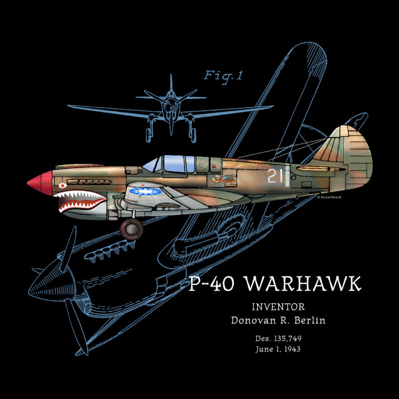 P-40 Warhawk Design on Darks