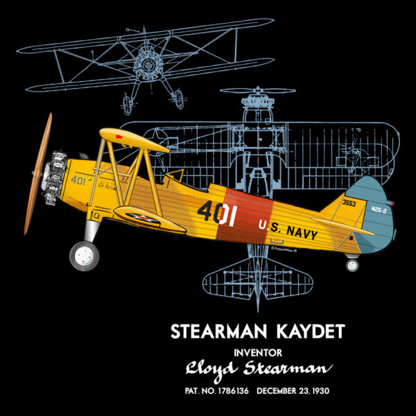 Stearman Kaydet Design on Darks Stearman Kaydet Design on Darks