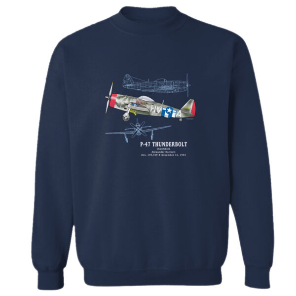 P-47 Thunderbolt Crewneck Sweatshirt NAVY