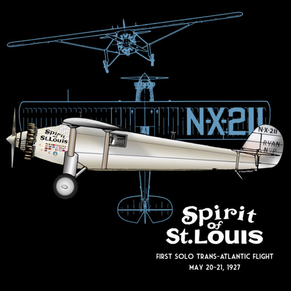 Spirit of St. Louis Design on Darks Spirit of St Louis Tote Large Oyster