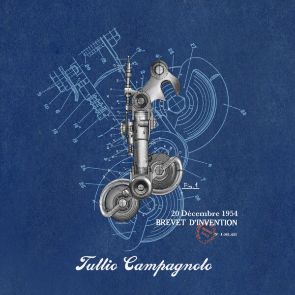 Derailleur Patent Wall Art 2 Design
