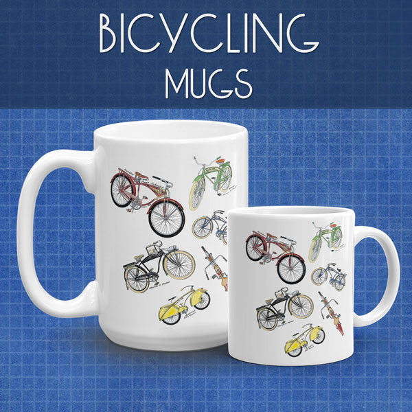 Bicycling Mugs