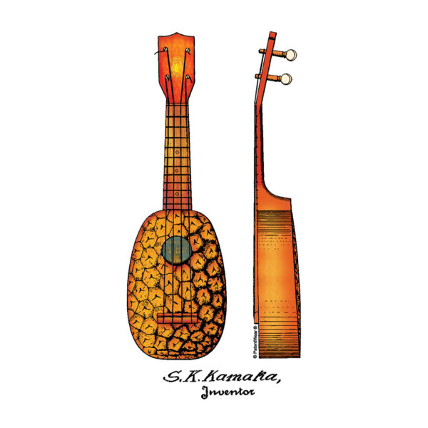 Pineapple Ukulele Patent Design