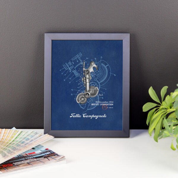 Derailleur Patent Wall Art 2 Framed 8x10