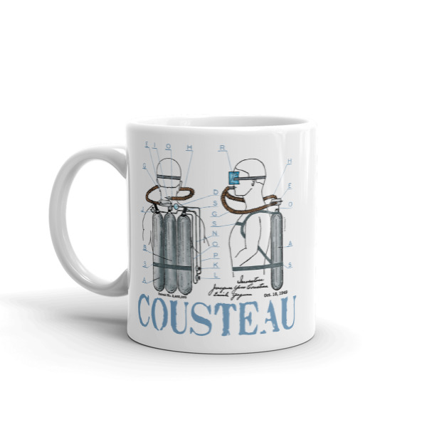 Cousteau Aqualung 11oz Mug