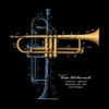 Trumpet Solo Design on Darks