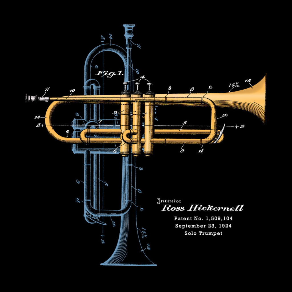 Trumpet Solo Patent T-Shirt – PatentWear