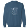 Corkscrew MS Lineart Crewneck Sweatshirt INDIGO BLUE