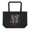 Hex Chock Patent Tote Large Black