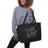 Football MS-Lineart Tote Large Black in action