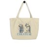 Cousteau Aqualung Patent Tote Large Oyster hanging