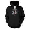 Hex Chock Patent Pullover Hoodie Black