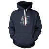 Hex Chock Patent Pullover Hoodie Heather Navy