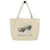 Skateboard-Kicktail Patent Tote Large Oyster