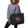 Vee Dub Bug Patent Tote Large Black in action