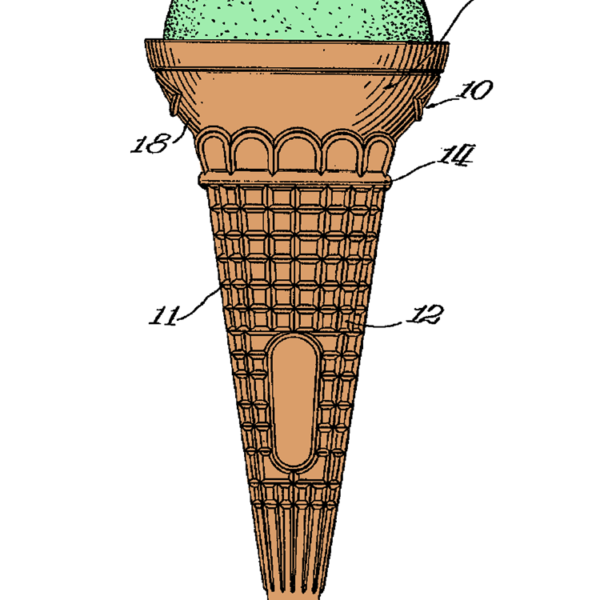 Ice Cream Cone patent single Ice Cream Cone patent single