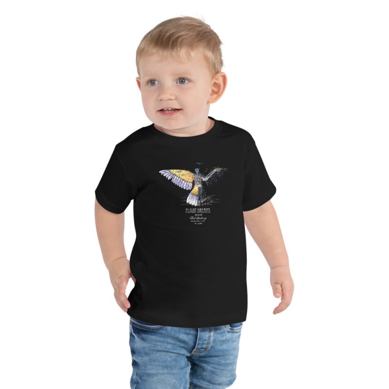 Flight Dreams Patent Youth T-Shirt (2T-5T) Black