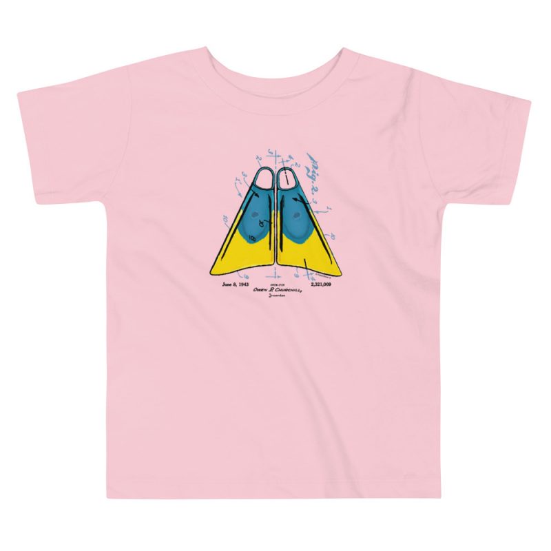 Churchill Fins Patent Youth T-Shirt (2T-5T) Pink