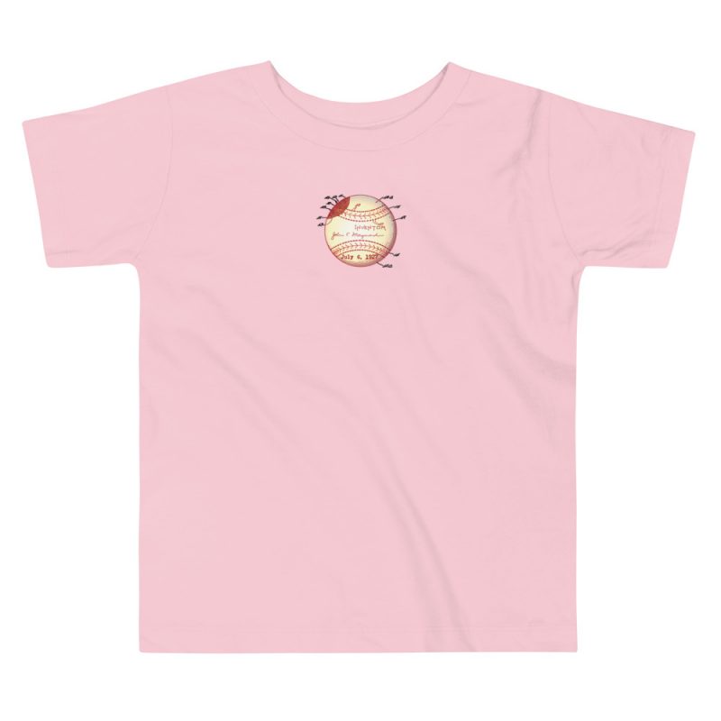 Baseball Patent Youth T-Shirt (2T-5T) Pink