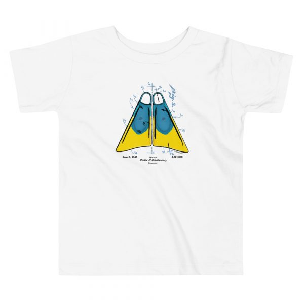 Churchill Fins Patent Youth T-Shirt (2T-5T) White
