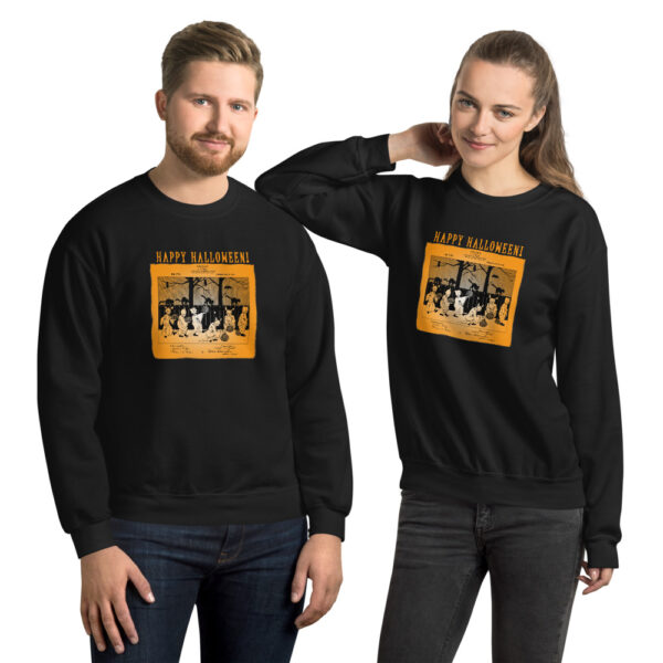 Halloween Patent Crewneck Sweatshirt BLACK
