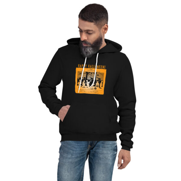 Halloween Patent Pullover Hoodie BLACK