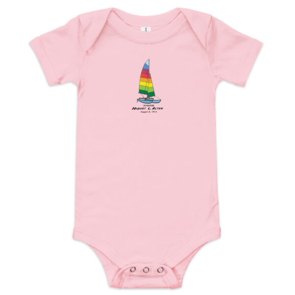 Hobie Cat Patent Baby Bodysuit PINK