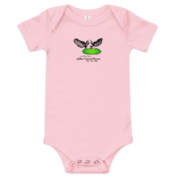 Flying Disc Patent Baby Bodysuit PINK