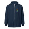 Hobie Cat Patent Unisex Zip Hoodie NAVY (front)