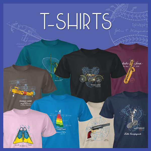 PATENT T-SHIRTS | Men/Unisex